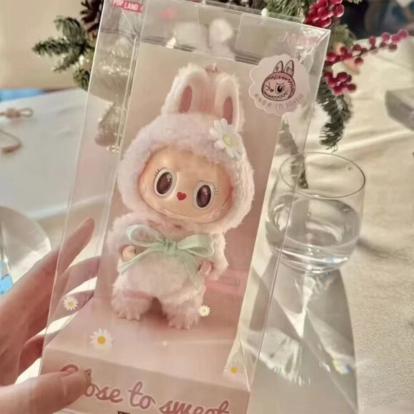 POP MART Pink Labubu Mokoko 1st Spring Flower Sweetheart Vinyl Doll - Picture 1 of 6